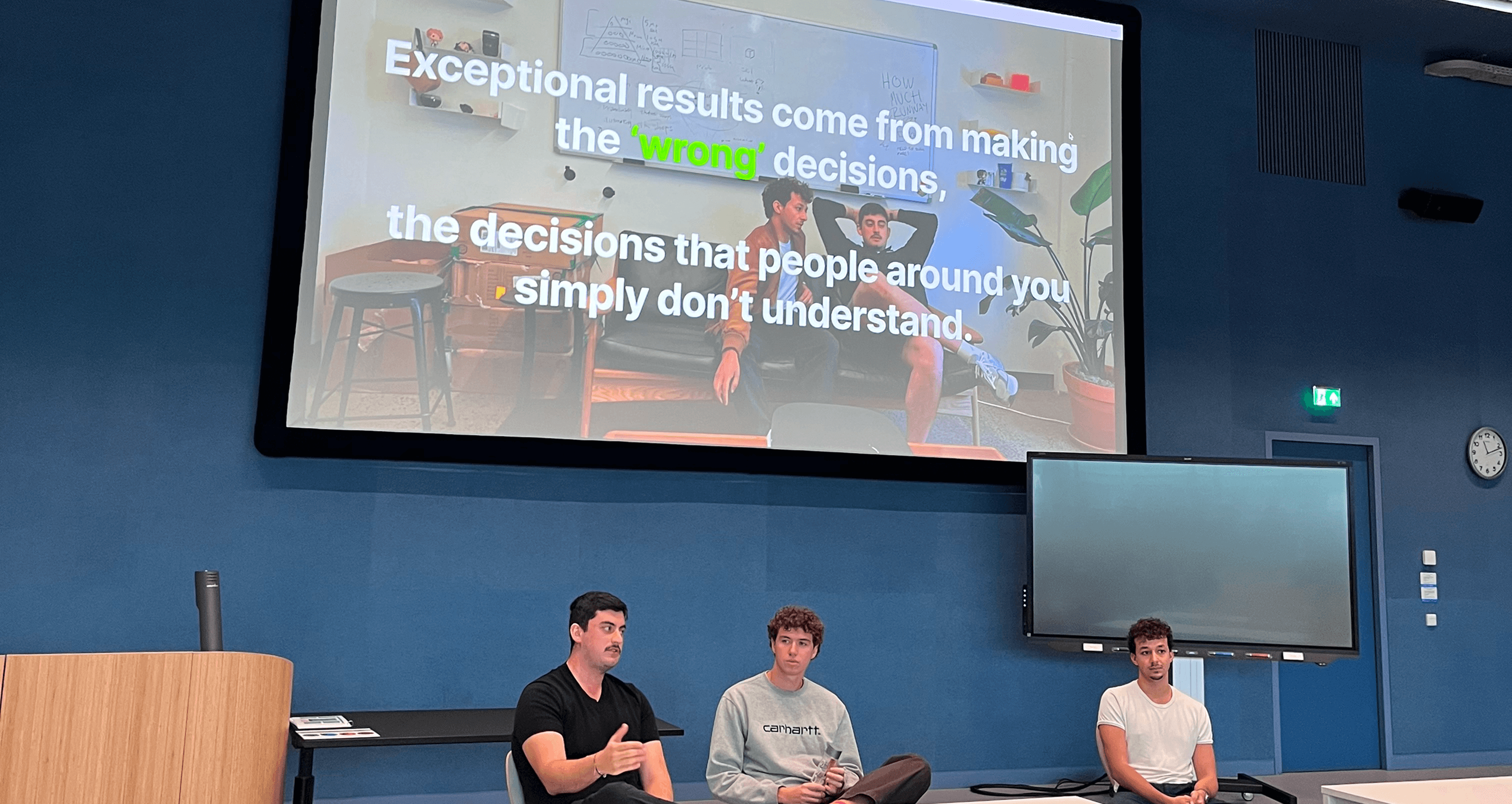 The Caretta team presenting at TU Delft